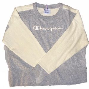 Champion Block Crewneck - cotton knit design arms